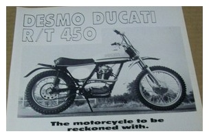 1971 Ducati 450 RT MX bike