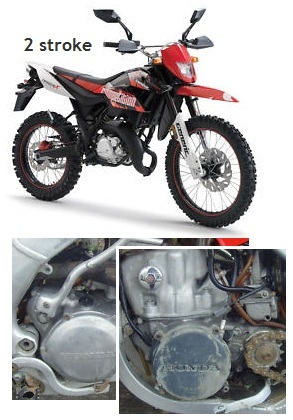 2 stroke MX motos two stroke pit bikes