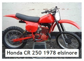 Honda CR 250 1978 elsinore evo vintage motocross bike 