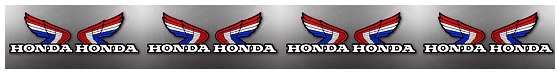 Honda logo vintage classic look dirtbike motocross wing 