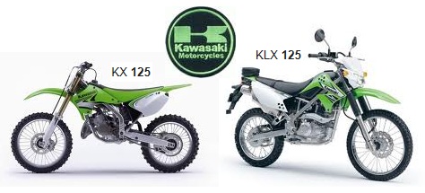 Kawasaki 125cc dirtbikes kx125 klx125 Kawasaki 125cc dirtbikes kx125 klx125
