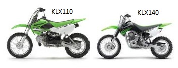 Kawasaki motocross bikes klx110 klx140