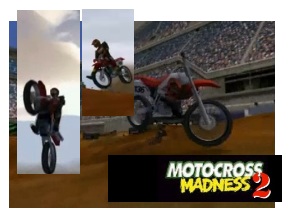 Motocross madness 2 screenshots and logo 