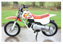 a kids mini dirt bike motocross ride