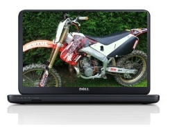 dirt bike wallpaper on a laptop computer