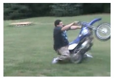 falling off a mini motocross bike