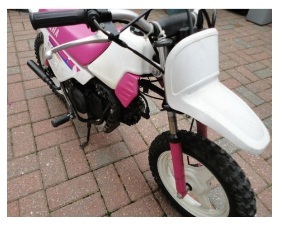 girls childrens pink pw50 yamaha motocross bike