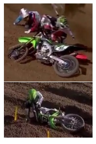 having a motocross crash MX fall