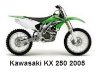 Kawasaki KX 250 dirt bike 2005 model