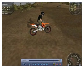 motocross madness two mx game screen shot jumps