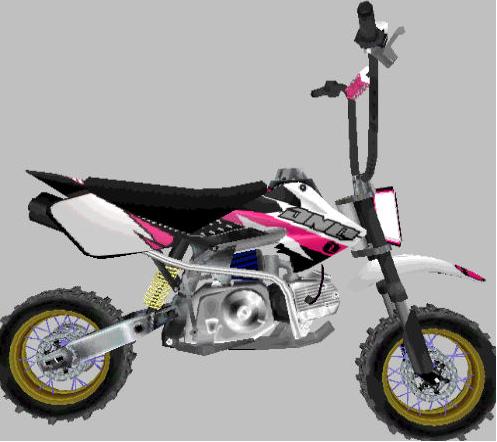pink dirt bike