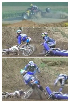 quad loses a wheel bad mx crash accident