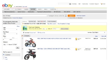 shopping online Kids and the Off Road Dirt Bike 