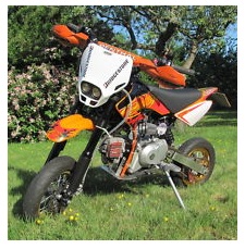 street road legal XPRO4 Custom FMF mini dirt bike