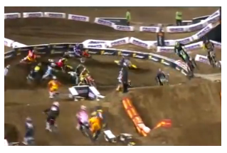 supercross race fast action