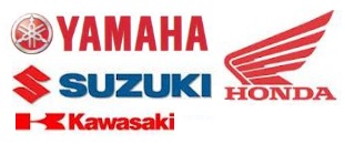 the big four Dirtbike motocross manufacturers logos