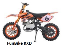 the FunBike KXD for kids who love dirtbikes