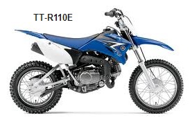 the yamaha TT-R110E dirt bike motocross bike