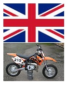 uk english mini motocross bikes