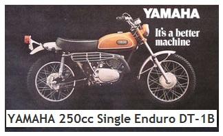 1969 YAMAHA 250cc Single Enduro DT 1B