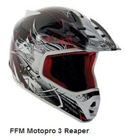 FFM Motopro 3 Reaper dirt bike helmet