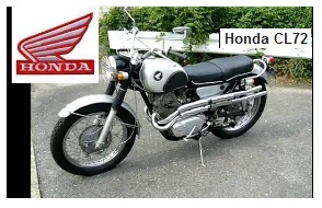 Honda CL72 Scrambler bike from the sixties Honda CL72 Scrambler bike from the sixties