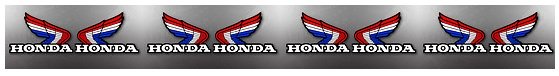 Honda logo vintage classic look dirtbike motocross wing 