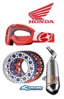 Honda motocross motorbike Accessories.