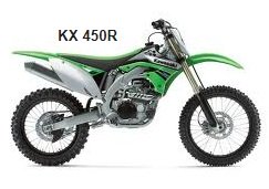 KX450R Kawasaki dirt bike for motocross