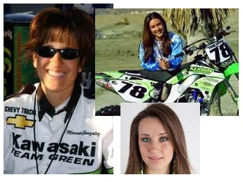 Mercedes Gonzalez from Madrid and Sara Price Kawasaki Team Green