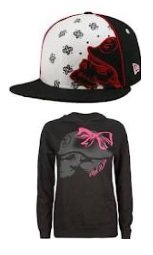 Metal Mulisha Ladies Sweatshirt and Metal Mulisha Red Twitch cap