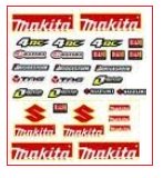 PIT DIRTBIKE MAKITA DECAL KIT