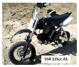 SSR 125cc A1 Mini pit bike