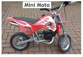 a childs mini moto dirt bike