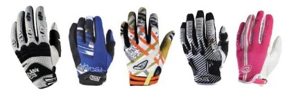 a selection of motocross gloves to own