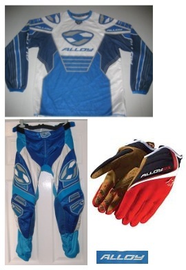 alloy motocross jersey pants gloves
