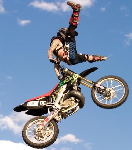 dirt bike stunt