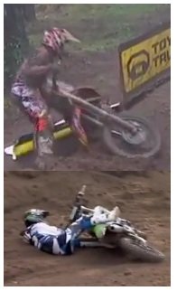 dirtbike accidents MX crashes and falls