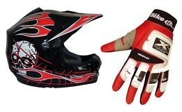 dirtbike mx helmet gloves