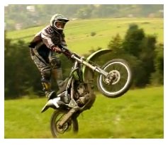 motocross dirtbike wheelie on a motorbike