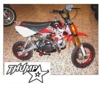 thumpstar logo and thumpstar pitbike for sale 